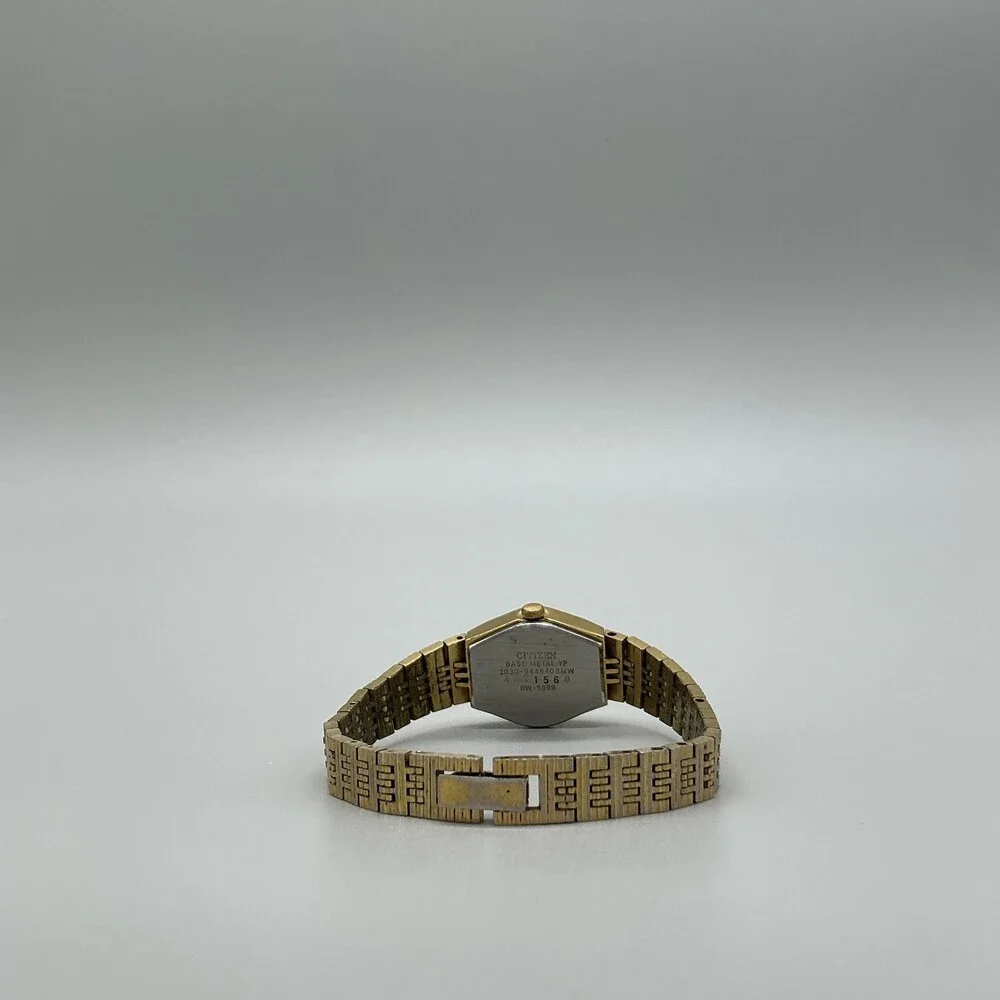 Vintage Citizen Seven Womens Watch 18mm Gold Tone 2030-94464D New Battery 6